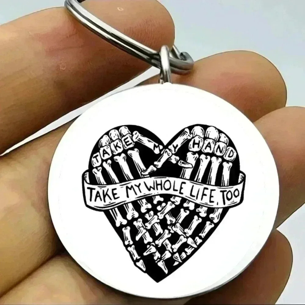 Love lover take my hands and my whole life too keychain